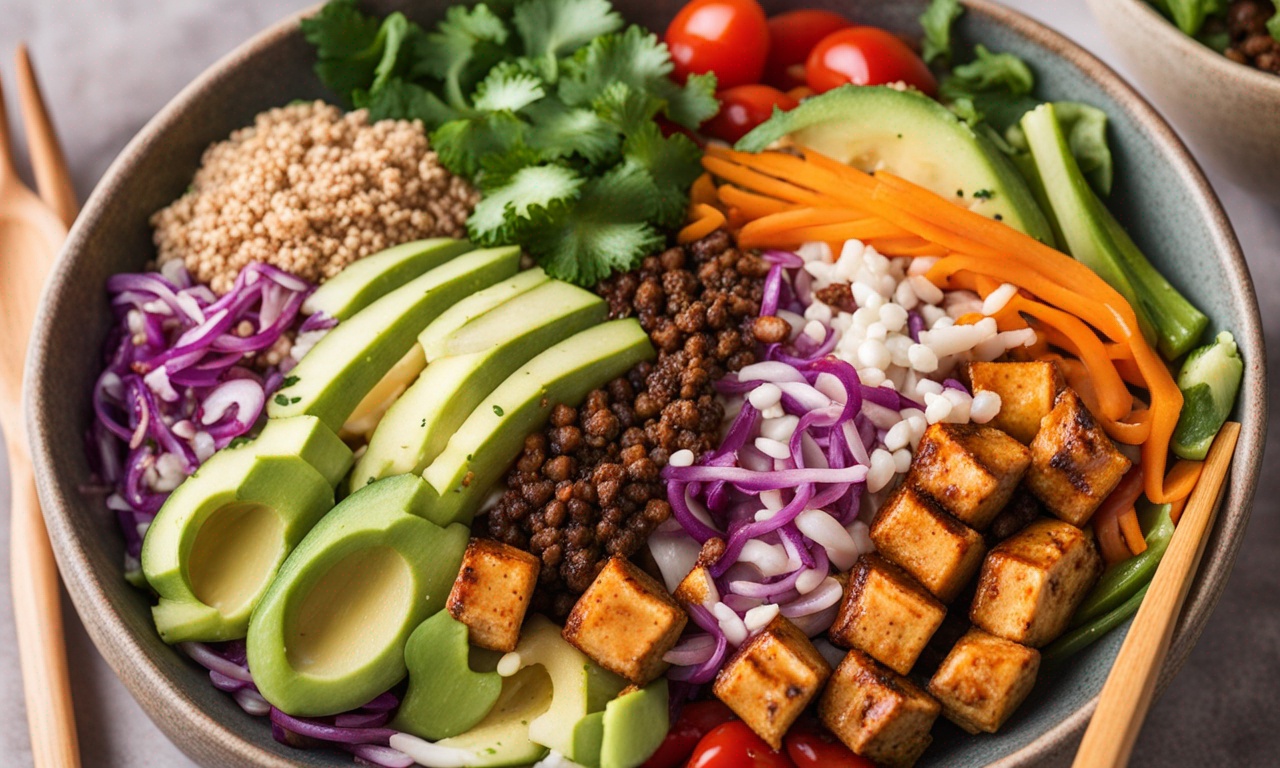 Bowl Buddha dengan Tofu Rempah-Rempah