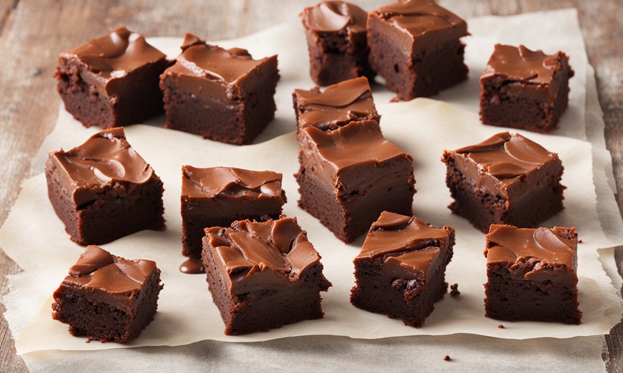 Brownies Panggang dengan Fudge Lezat