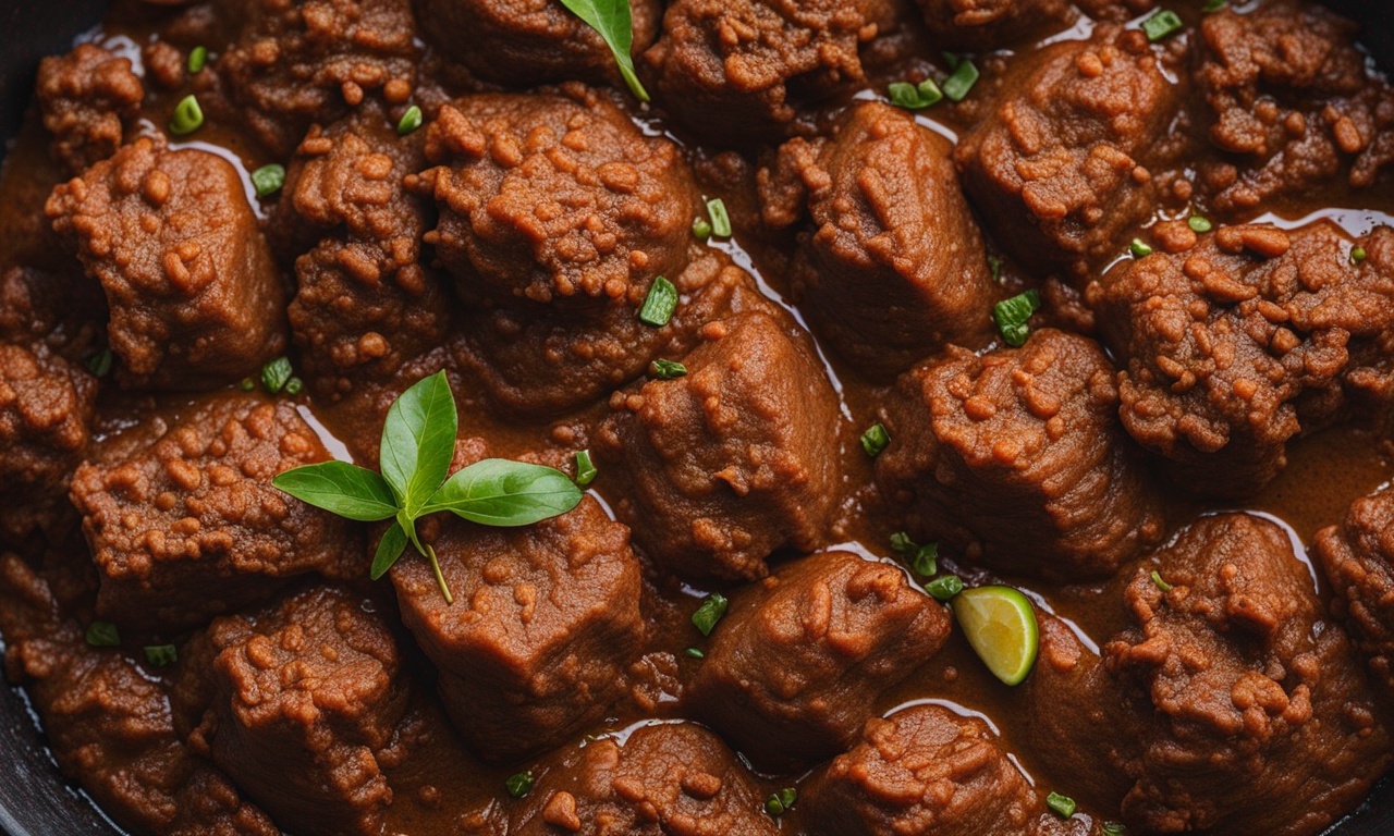 Memasak Rendang Padang dengan Daging Sapi