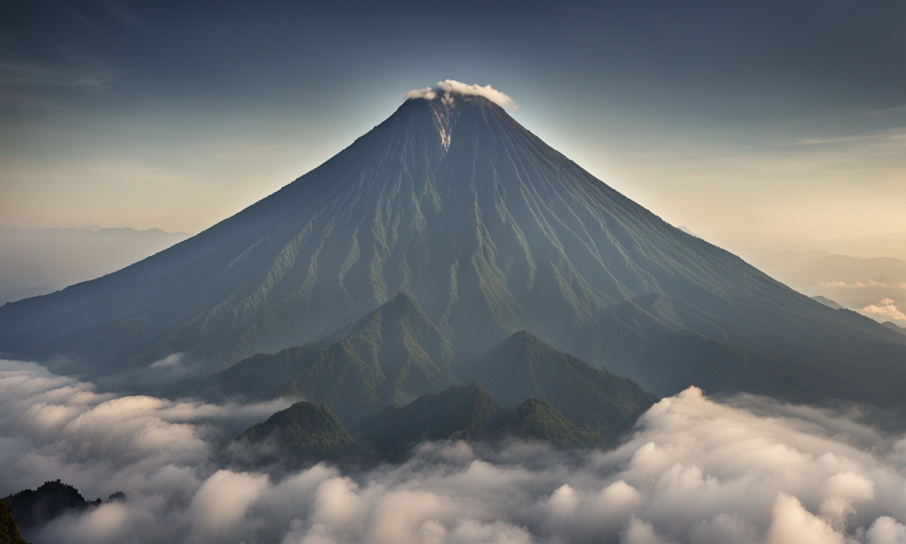 Pemandangan Epic di Gunung Merapi