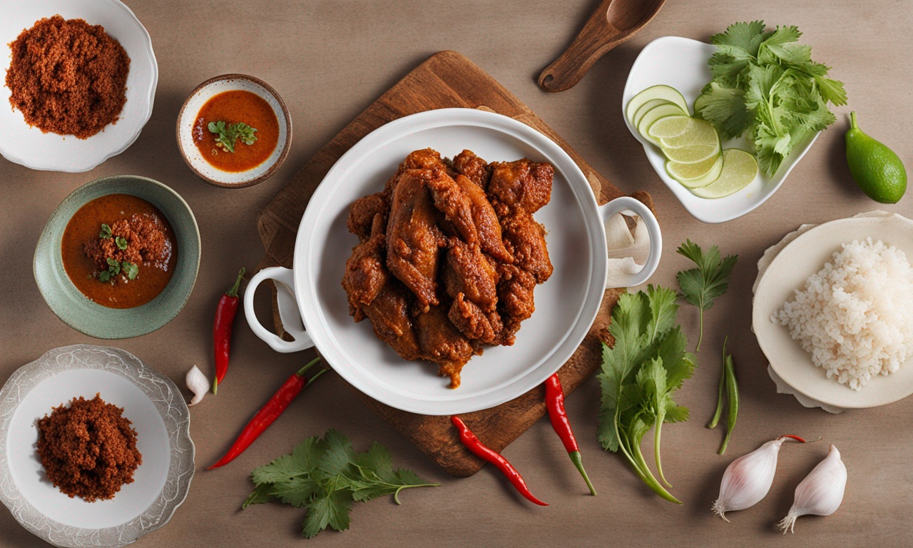 Rahasia Rendang Ayam Pedas Mantul