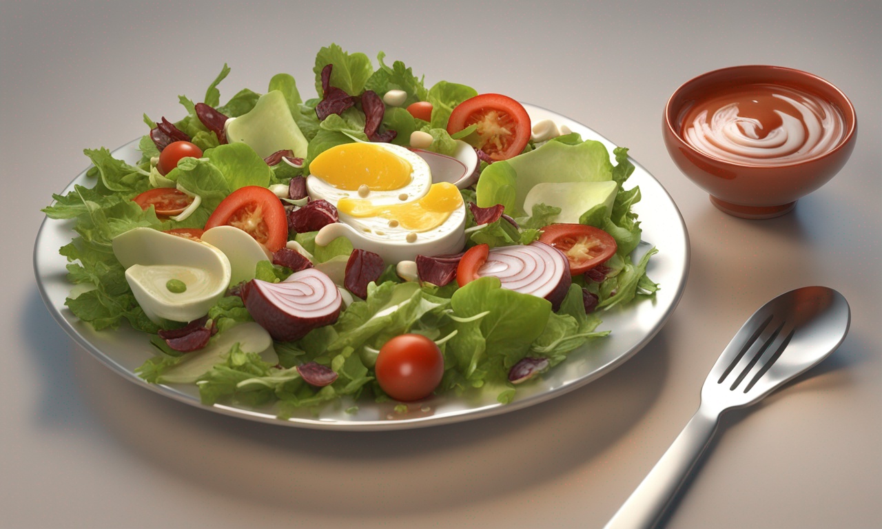 Salad Sehat dengan Dressing Lezat