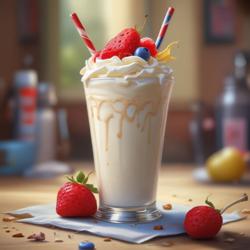 Milkshake Creamy Dengan Topping Spesial