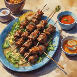 Resep Sate Kambing Bumbu Kecap